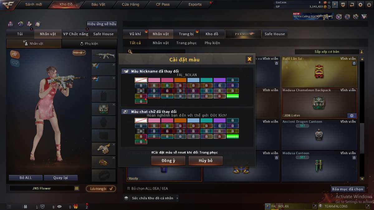 shop acc cf uy tin gia re